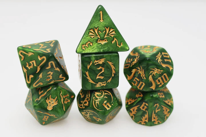 Foam Brain Poly 7 Dice Set Drake's Flight Growth | Odin's Place