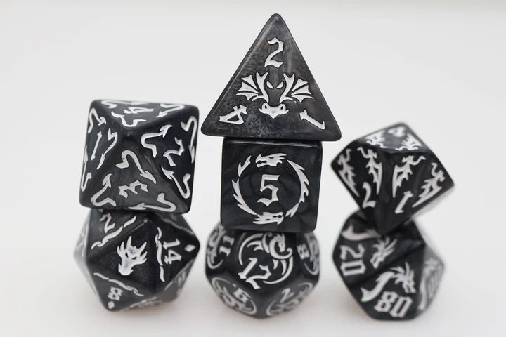 Foam Brain Poly 7 Dice Set Drake's Flight Nightmare | Odin's Place