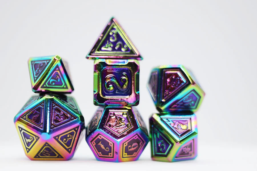 Foam Brain Metal Dice: Alchemist Burnt Opal | Odin's Place