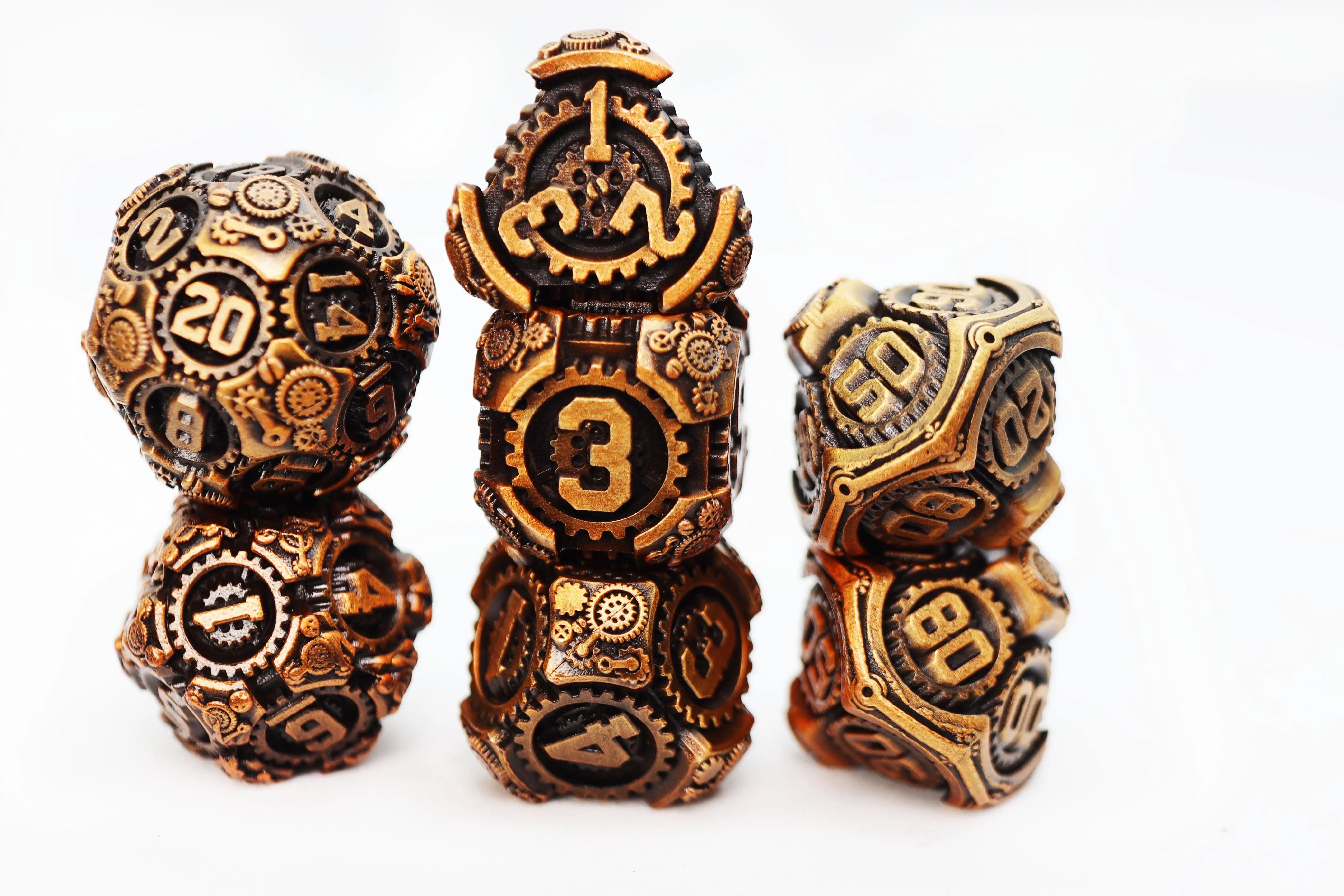 Foam Brain Airship Gears: The Rustbucket Dice Set | Odin's Place