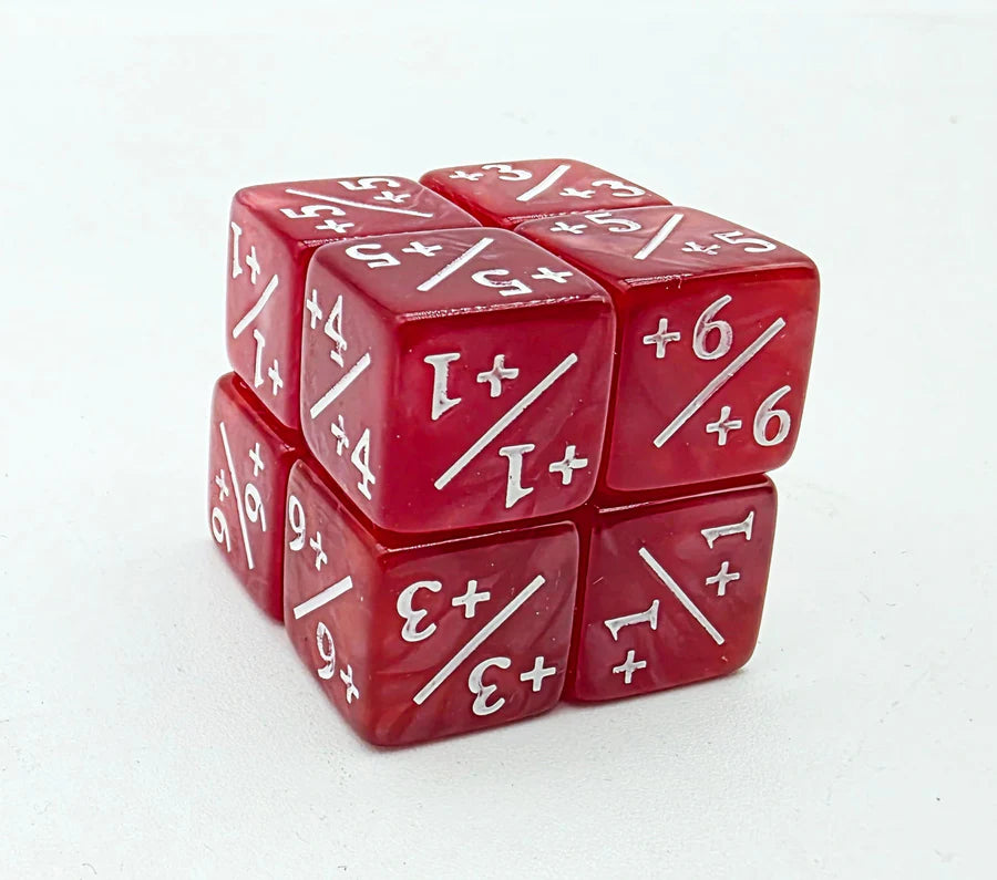 Foam Brain Magic The Gathering Counters +1/+1 Set of 8, Assorted Colors | Odin's Place