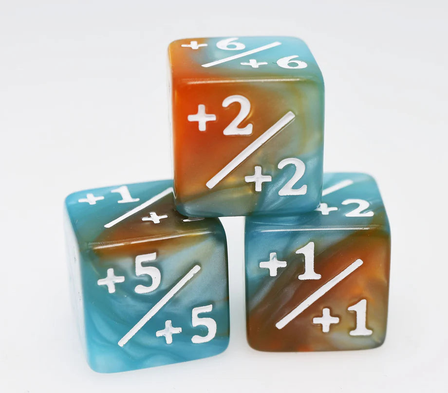 Foam Brain Magic The Gathering Counters +1/+1 Set of 8, Assorted Colors | Odin's Place