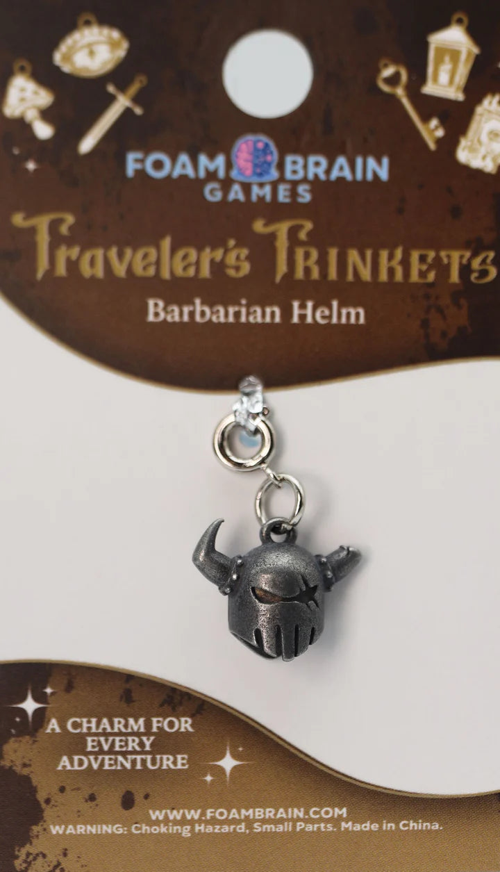 Foam Brain Traveler's Trinkets: Barbarian Helm Charm | Odin's Place