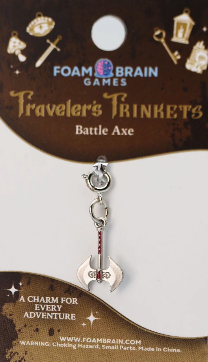 Foam Brain Traveler's Trinkets: Battle Axe Charm | Odin's Place