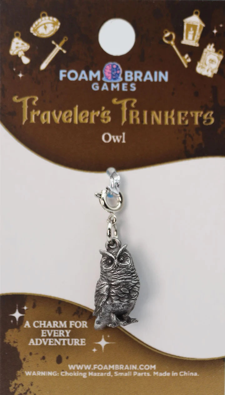 Foam Brain Traveler's Trinkets: Owl Charm | Odin's Place