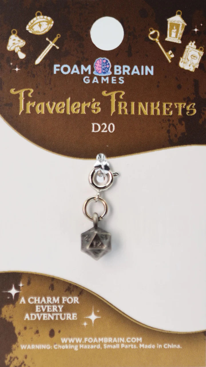 Foam Brain Traveler's Trinkets: D20 Charm | Odin's Place