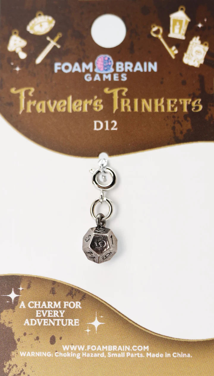 Foam Brain Traveler's Trinkets: D12 Charm | Odin's Place