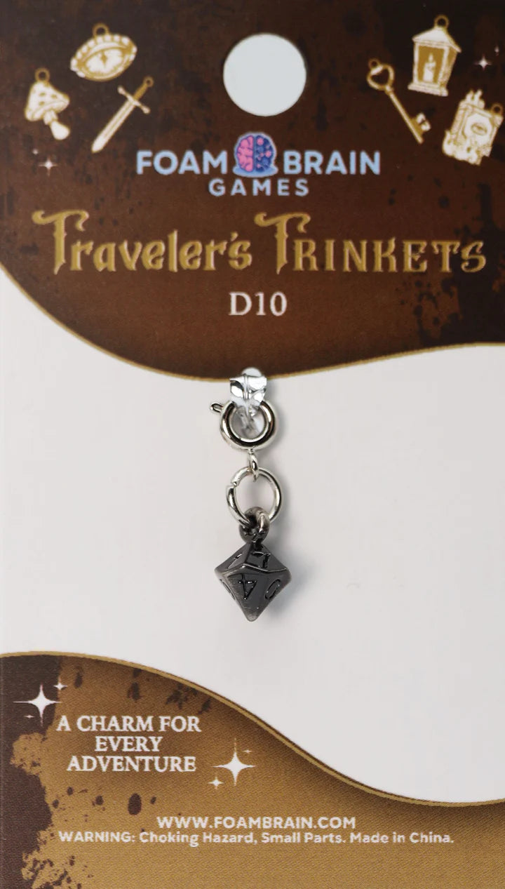 Foam Brain Traveler's Trinkets: D10 Charm | Odin's Place