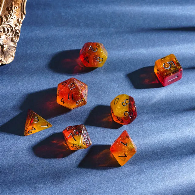 Fiery Sweets RPG Dice Set | Odin's Place
