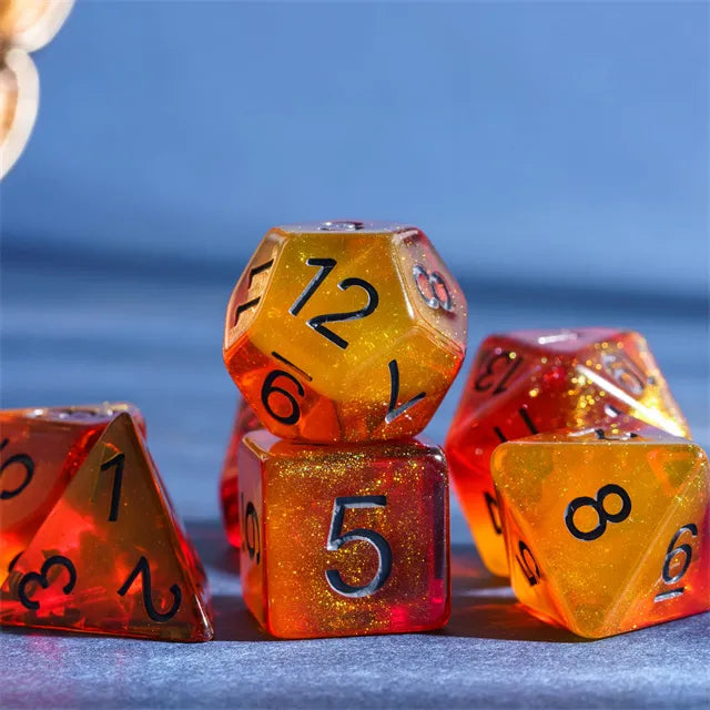 Fiery Sweets RPG Dice Set | Odin's Place