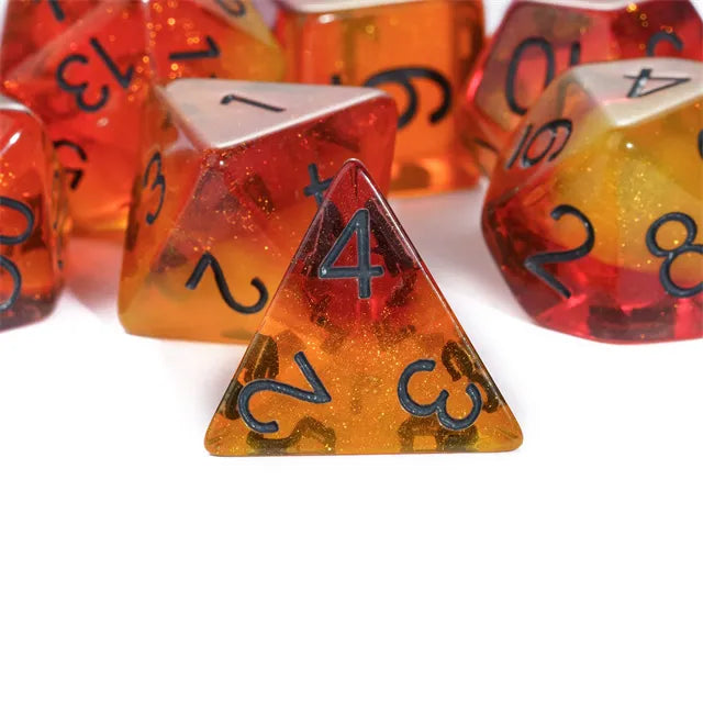 Fiery Sweets RPG Dice Set | Odin's Place