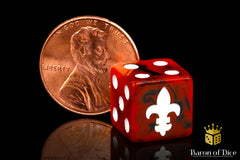 Barron of Dice: Fleur De Lis - Red | Odin's Place