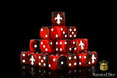 Barron of Dice: Fleur De Lis - Red | Odin's Place