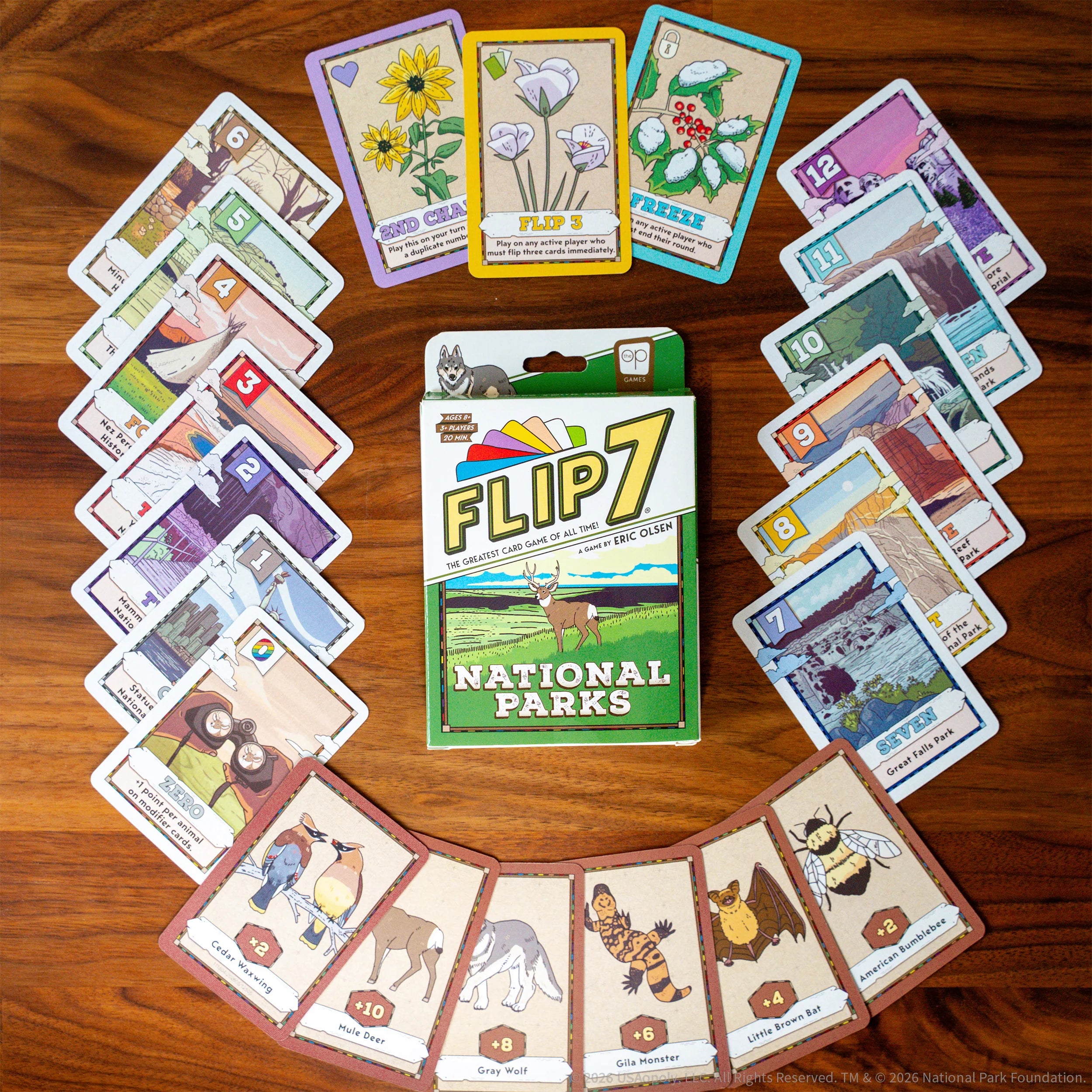 Flip 7: National Parks Card Game | Odin's Place