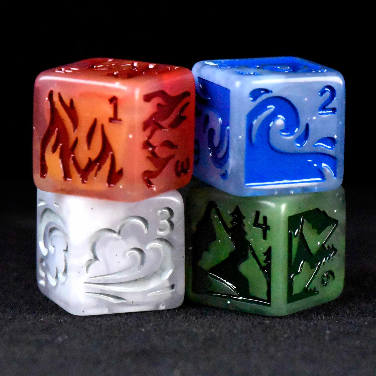 DND Dice D6 Set(4): Forces of Nature | Odin's Place