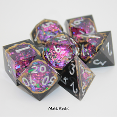 Game Habit Sharp-Edge Wave 3 Geode Dice | Odin's Place