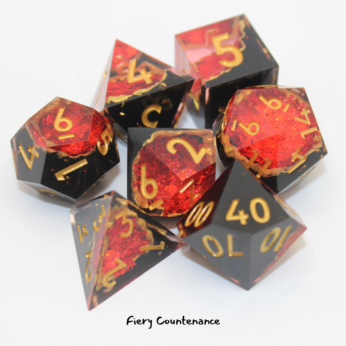 Game Habit Sharp-Edge Wave 3 Geode Dice | Odin's Place
