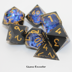 Game Habit Sharp-Edge Wave 3 Geode Dice | Odin's Place