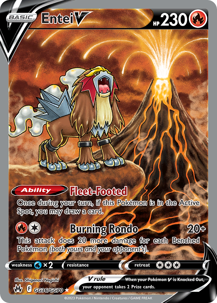 Entei V (022/172) [Prize Pack Series Two] | Odin's Place
