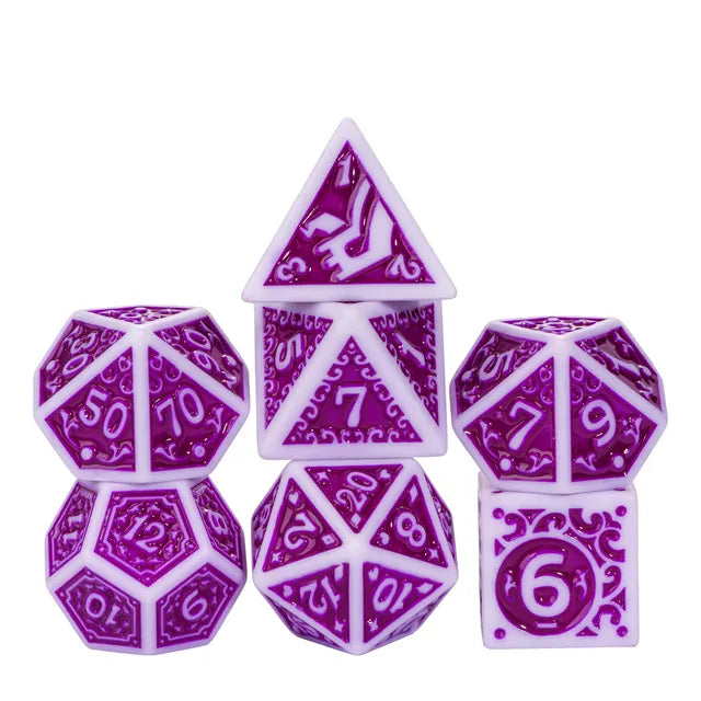 Foam Brain Grape Explosion Poly 7 Dice Set | Odin's Place