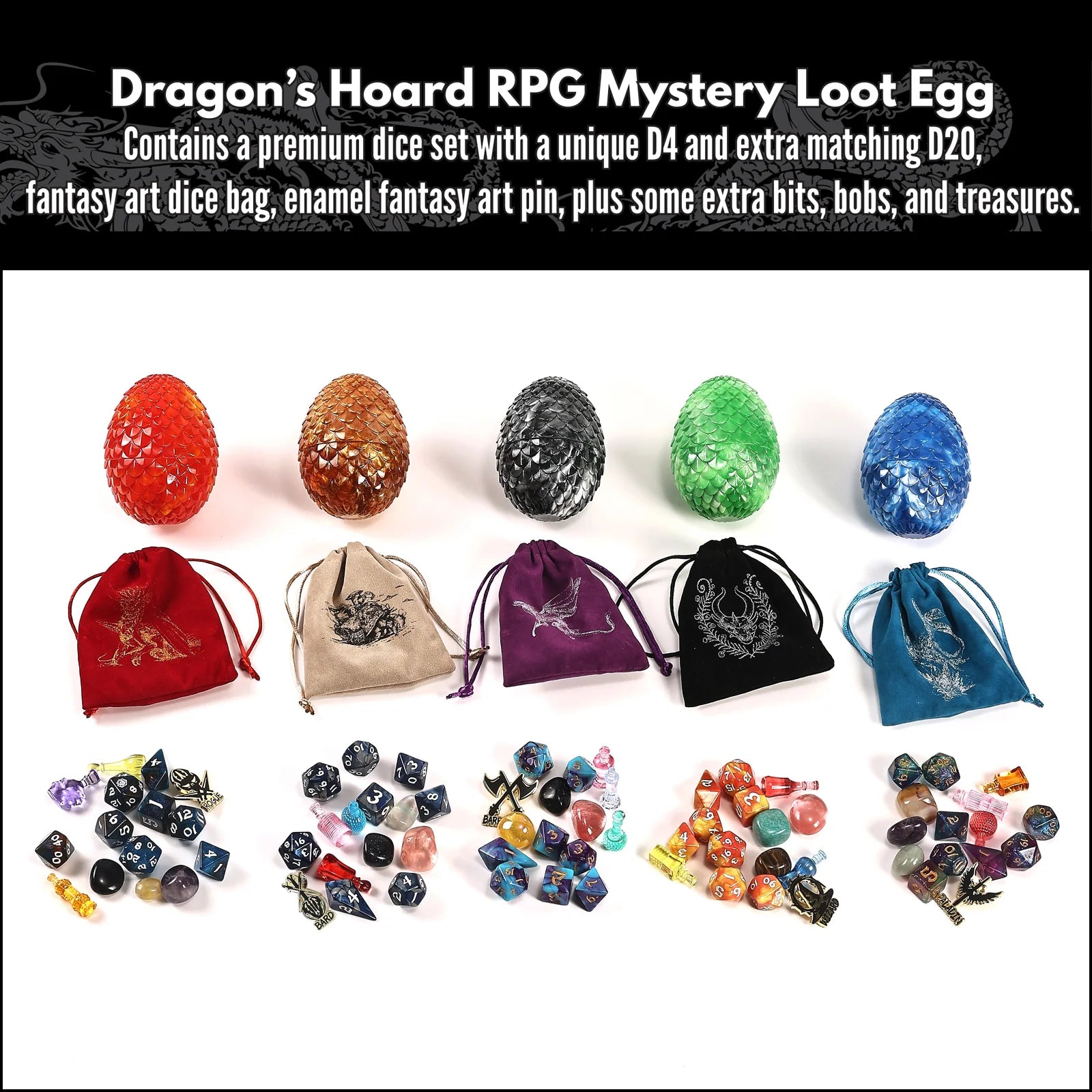 HYMGHO - Dragon's Hoard RPG Mystery Treasure Egg | Odin's Place