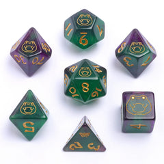 HYMGHO - Wyrmforged Rollers Round Edge Resin RPG Dice Sets | Odin's Place