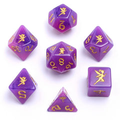 HYMGHO - Wyrmforged Rollers Round Edge Resin RPG Dice Sets | Odin's Place