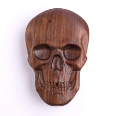 HYMGHO - Black Walnut Skull Gaming Accessory Case | Odin's Place