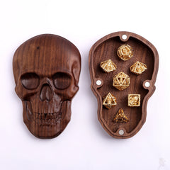 HYMGHO - Black Walnut Skull Gaming Accessory Case | Odin's Place