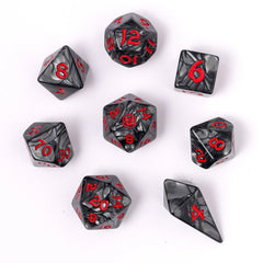 HYMGHO - Wyrmforged Rollers - Rounded Edge 8 Piece Polyhedral Dice sets | Odin's Place