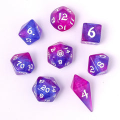 HYMGHO - Wyrmforged Rollers - Rounded Edge 8 Piece Polyhedral Dice sets | Odin's Place