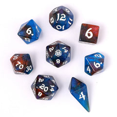 HYMGHO - Wyrmforged Rollers - Rounded Edge 8 Piece Polyhedral Dice sets | Odin's Place