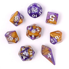 HYMGHO - Wyrmforged Rollers - Rounded Edge 8 Piece Polyhedral Dice sets | Odin's Place