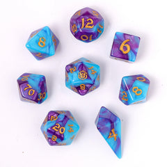 HYMGHO - Wyrmforged Rollers - Rounded Edge 8 Piece Polyhedral Dice sets | Odin's Place