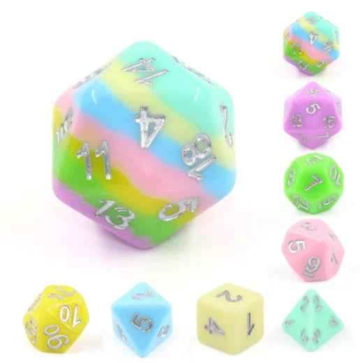 Foam Brain Harmony Poly 8 Dice Set | Odin's Place