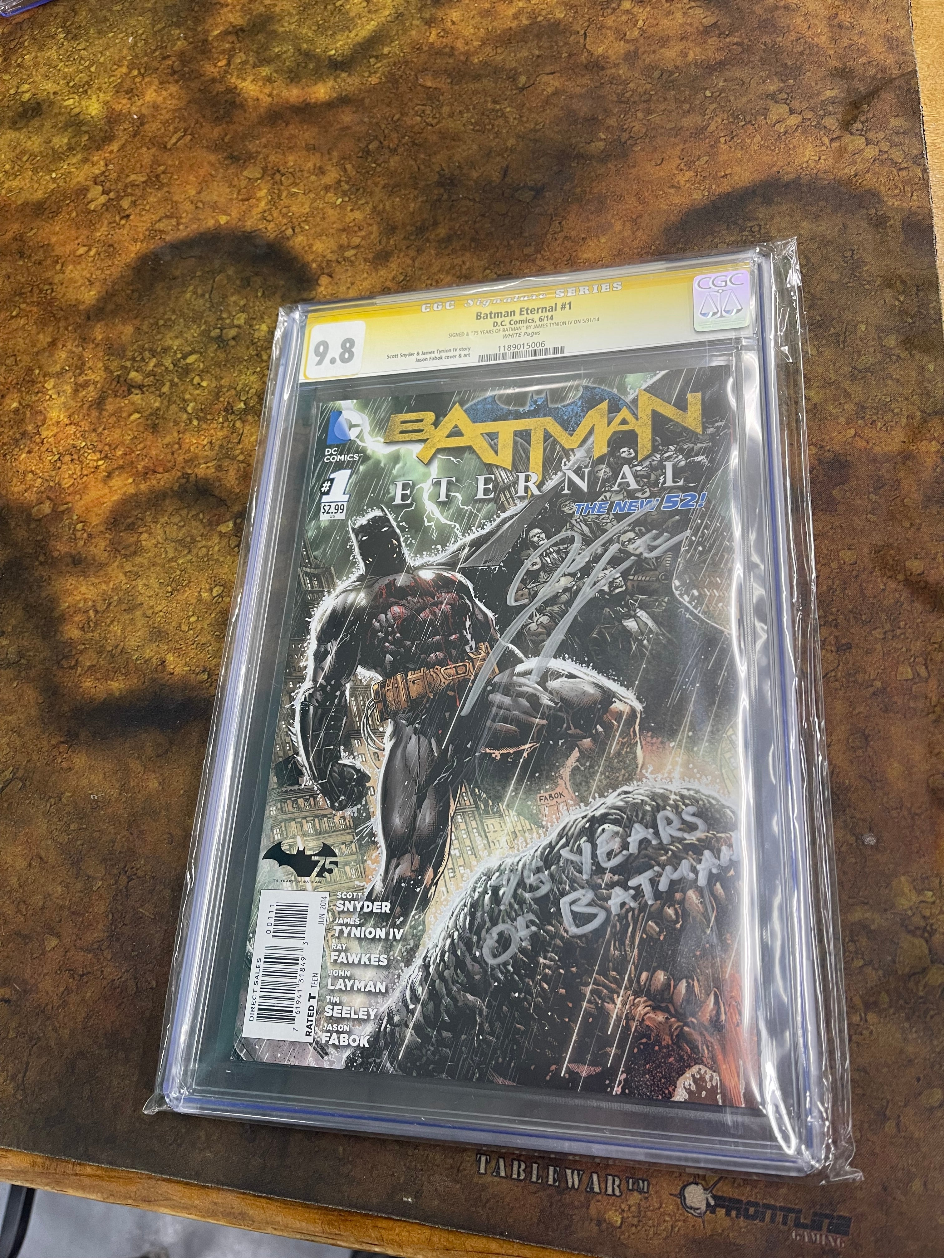 Batman Eternal #1 2014 CGC 9.8 Signed/Remarked | Odin's Place
