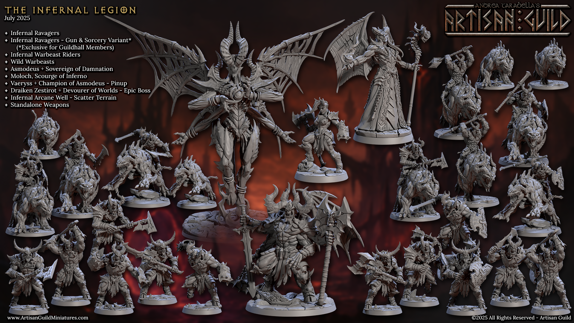 Dragon's Lair Printed Mini: 319 The Infernal Legion | Odin's Place