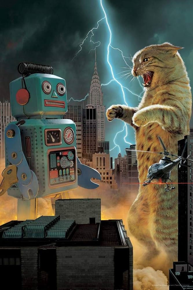 Poster: Catzilla vs Robot | Odin's Place