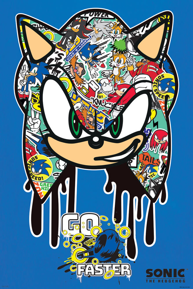 Poster: Sonic the Hedgehog - Go Faster | Odin's Place