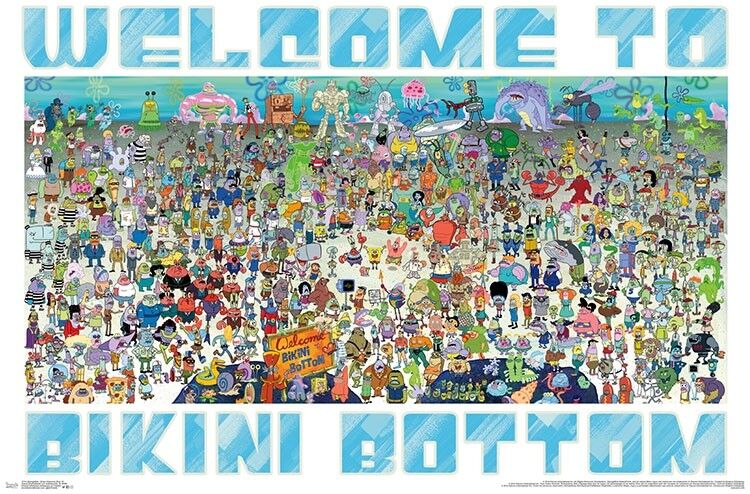Poster: Spongebob Bikini Bottom $12.99 | Odin's Place