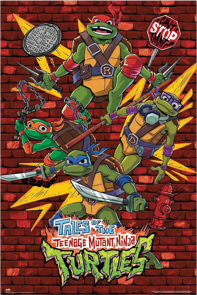 Poster: Teenage Mutant Ninja Turtles - Brick Wall | Odin's Place