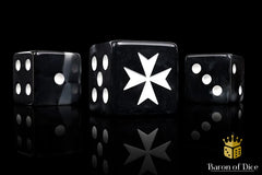 Barron Of Dice: Knights Templar - Black | Odin's Place