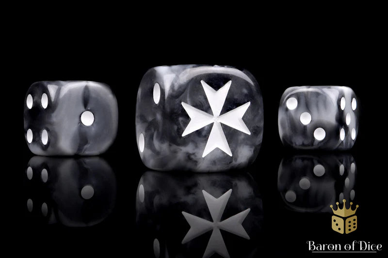 Barron Of Dice: Knights Templar - Black | Odin's Place
