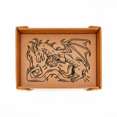 Emberglow: Magnetic Vegan Leather Dice Trays, Assorted Styles | Odin's Place