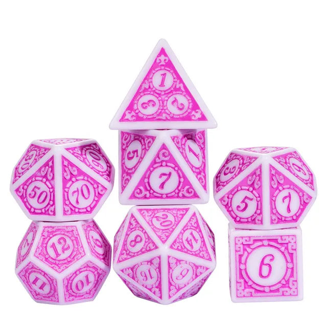 Foam Brain Motif: Bubblegum Poly 7 Dice Set | Odin's Place