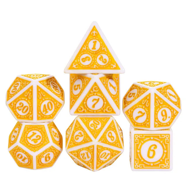 Foam Brain Poly 7 Dice Set Rising Sun | Odin's Place