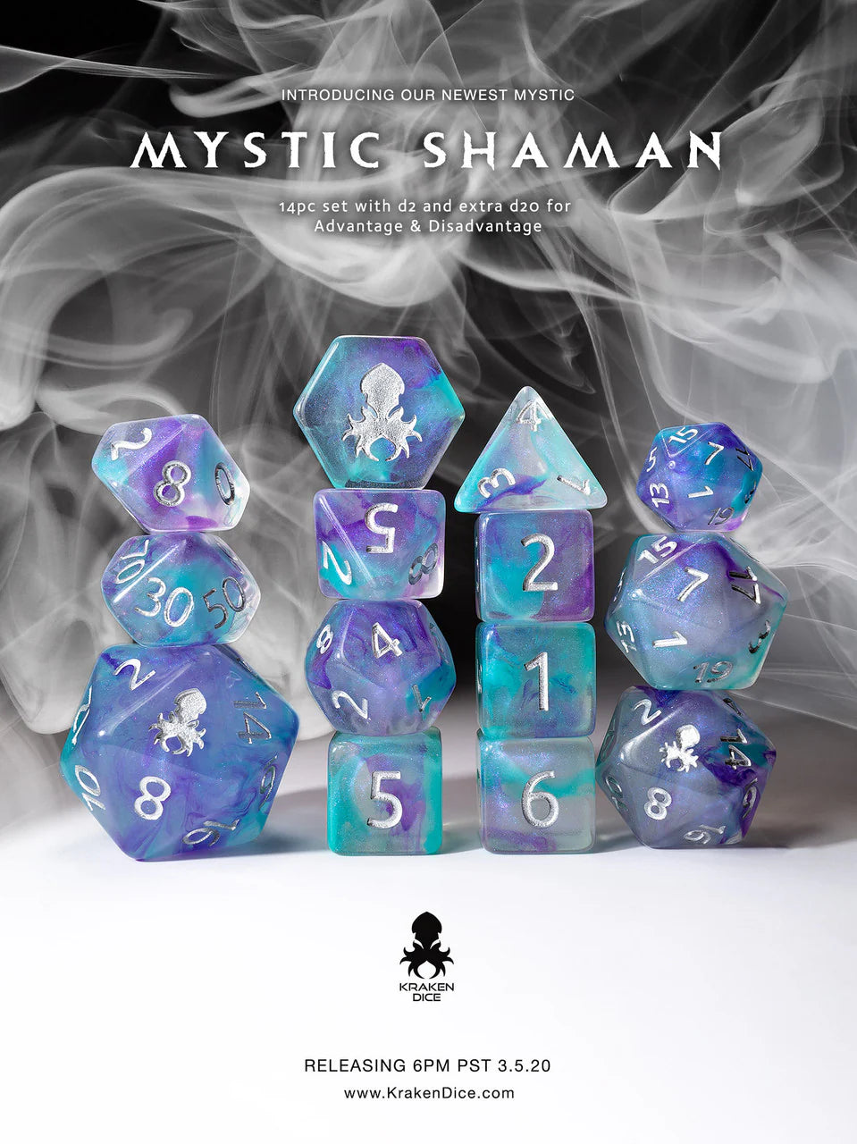 Kraken Dice - Mystic Sets | Odin's Place