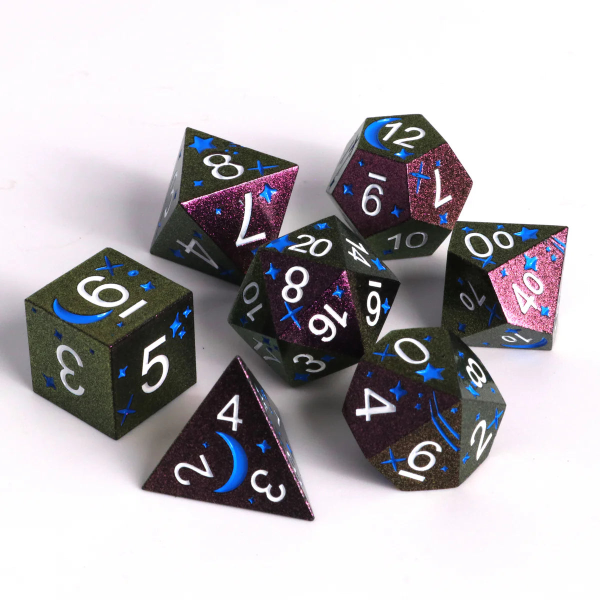 Die Hard Dice 7pc RPG Set - Nightsky Iridescent | Odin's Place