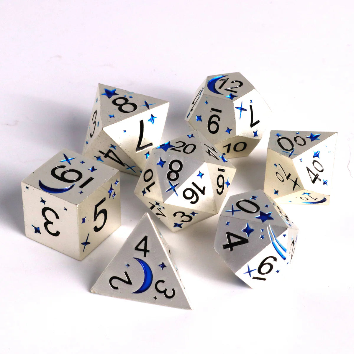 Die Hard Dice 7pc RPG Set - Nightsky Blue | Odin's Place