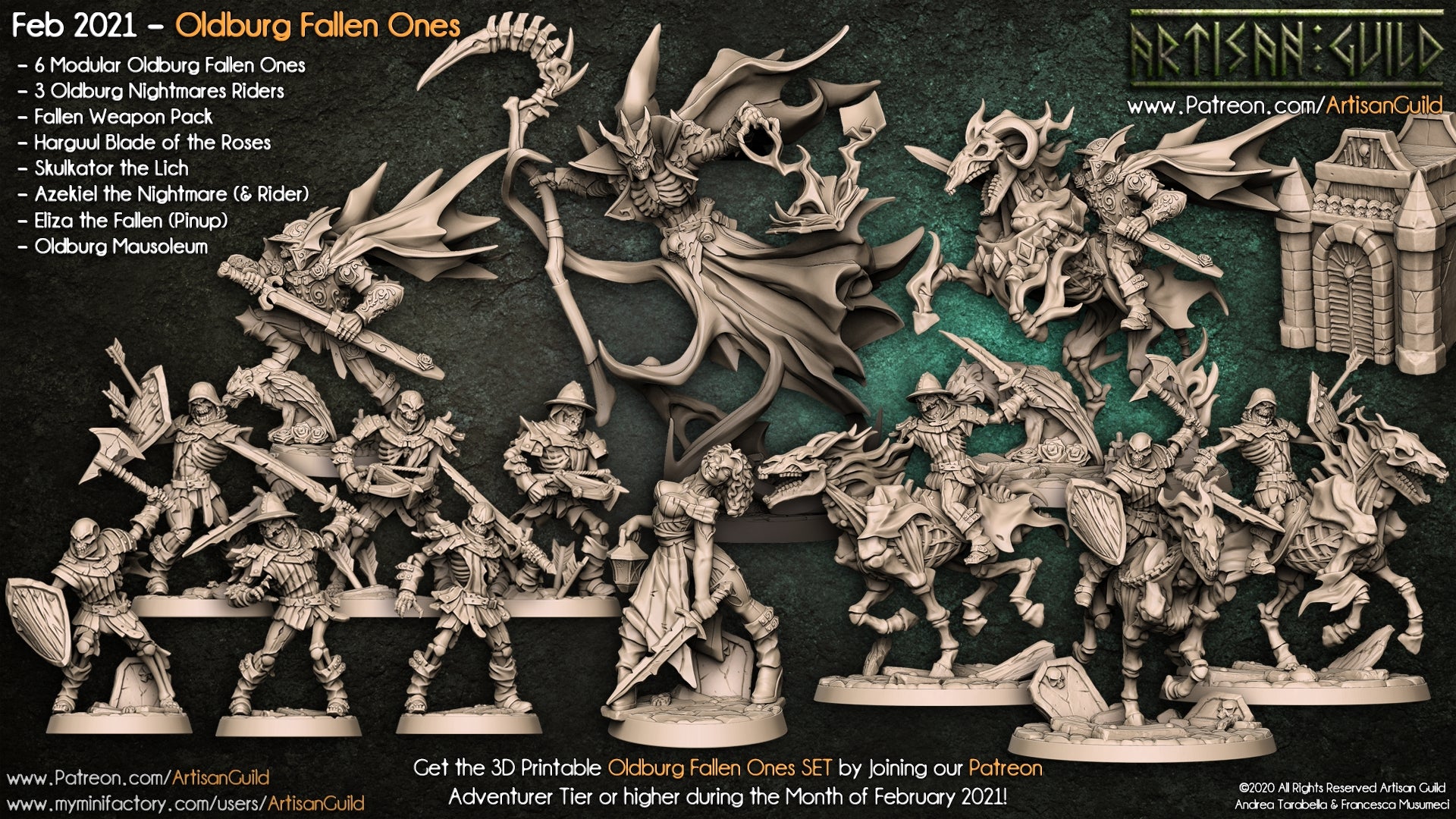 Dragon's Lair Printed Mini: Old Burg Fallen Ones Set | Odin's Place